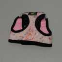 EcoBark Floral Dog Harness - Soft Luxury Step in Dog Harnesses in Floral Pattern - Safe & Secure Dog Halter Vest Wrap (Small- 7 to 10 lbs - Chest Up to 14 in (Pack of 1), French Floral Pink)
