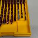 FEWELL Masonry Drill Bits 10 Pcs, Concrete Drill Bit Set Size 1/8" to 1/2", Professional High Cobalt Drill Bit Set for Tile Glass/Metal Brick Concrete Ceramic Plastic Wood