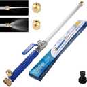 High Pressure Washer Extension Wand, Upgraded 2-In-1 Hydro Jet Hose Nozzle High Pressure For Car, 2026 New Water Arrow Sprayer, Jet Gutter Cleaning Tools For Patio Garden Outdoor Cleaning Blue