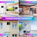 2024 Upgraded TV Antenna Up 1000+ Miles, Antenna Tv Digital HD Indoor Outdoor Digital Antenna for All TVs Support 4K 1080P HD Powerful TV Antenna with Amplifier Signal Booster & Thick Coax Cable