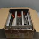 Lawn Leveling Rake, 2-in-1 Double-Side Leveler with 20 Marking Flags for Low Spot, 48" Heavy Duty Stainless + Powder Coated Landscape Rake, Flat & Serrated Side for Soil Dirt Sand Gravel, Yard Garden