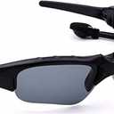 LEADEN Wireless Bluetooth MP3 Polarized Lenses Music Sunglasses V4.1 Stereo Handfree Headphone for iPhone Samsung Most Smartphone or PC (Black)