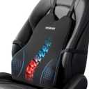 Lumbar Support Pillow for Car Improve Lower Back Pain Relief & Sitting Posture Back Support Memory Foam Back Cushion for Driving, Lumbar Comfort for Long Sitting, Truck with Three Adjustable Straps