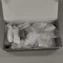 Amerdeco 20 Pack Brushed Satin Nickel Cabinet Knobs 1.46 Inch(37mm) Single Hole Cabinet Handles Rectangle Dresser Knobs and Pulls for Bathroom Cabinets