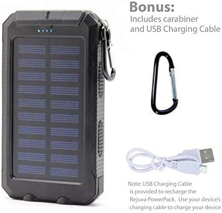 BoxWave Universal Solar Rejuva Powerpack (10000mAh) (15W), Solar Powered Backup Power Bank 10000mAh - Jet Black, Power Bank for Smartphones and Tablets BoxWave Universal Solar Rejuva Powerpack (10000mAh) (15W), Solar Powered Backup Power Bank 10000mAh - Jet Black, Power Bank for Smartphones and Tablets