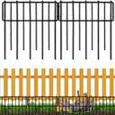 Animal Barrier Fence, 12In(H) x 28.00Ft(L) Upgrade 1.26 in Gap Decorative Fences No Dig Fence for Rabbit and Dog, Rustproof Metal Wire Garden Fence Border for Garden Patio Landscaping,26 PCS