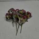 Yunsailing 8 Packs Artificial Peony Flowers Faux Silk Hydrangea Bouquet Vintage Wedding Home Table for Door Decor Reusable Bouquet of Rose Flowers for Valentine Wedding Birthday Party(Burgundy)