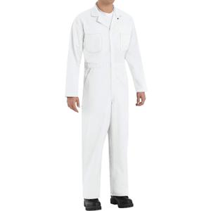 Red Kap mens Twill Action Back Coverall (40 Tall, White)