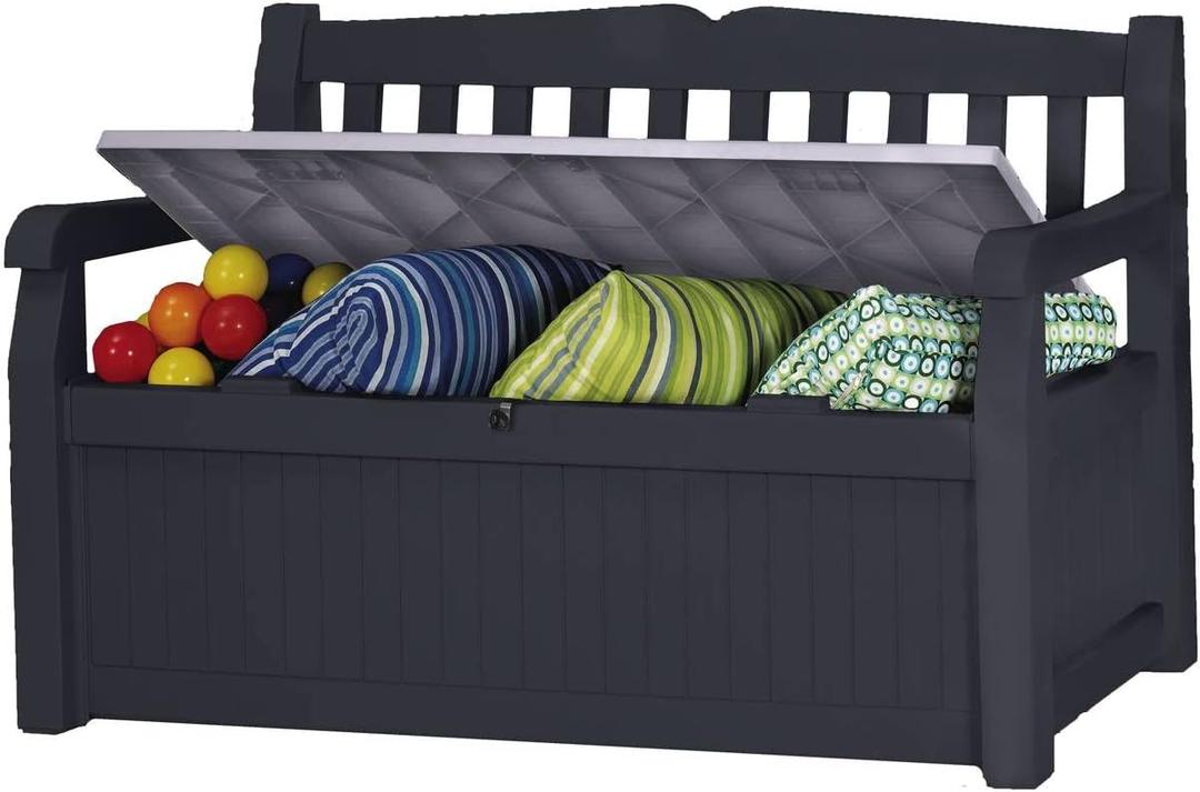 Bogota Resin Garden Bench  265 L  140 x 60 x 84 cm  Anthracite