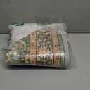 4x6.5 Green Boho Area Rug Vintage for Kitchen Living Room Bedroom Dining Room Office Non Slip Low Pile Indoor Floor Distressed Carpet