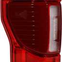 LED Tail Lights Assembly W/Blind Compatible with 2020 2021 2022 Ford F250 F350 F450 Super Duty,Left Driver Side Rear Light Taillights Replacement # LC3Z13405E FO2800282
