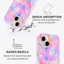 Magnetic for iPhone 15 Plus Case Cute for Women, [Compatible with Magsafe][Drop Protection] Slim Colorful Flowers Oil Painting Printed Girly Floral Phone Case for iPhone 15 Plus
