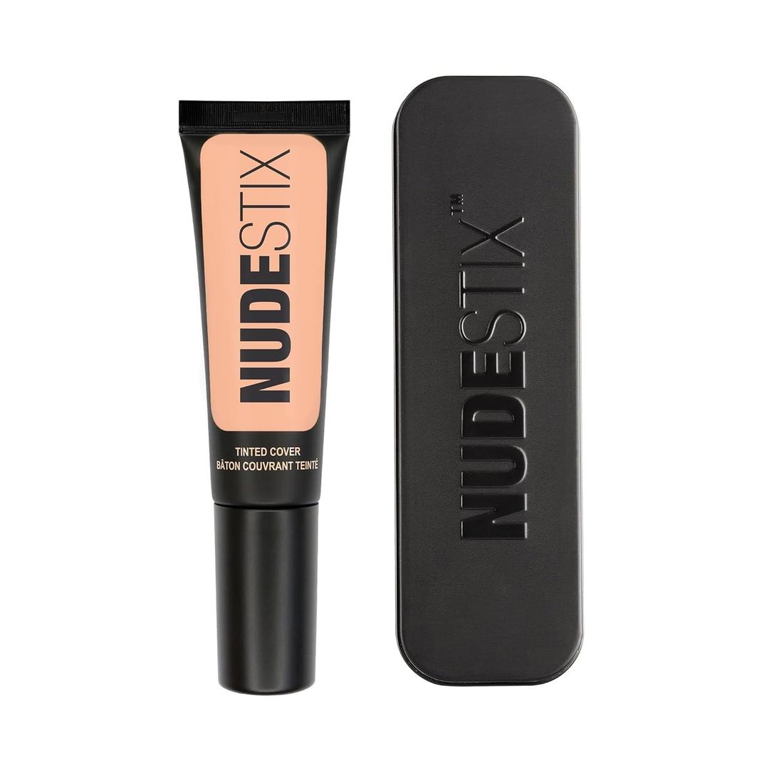 Nudestix Tinted Cover Liquid Foundation  Lightweight, Buildable Coverage for a Natural Radiant Finish | Hydrating Formula with 18 Botanical Extracts | Clean, Vegan Makeup (NUDE 3.5)