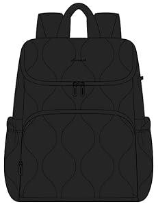 LOVEVOOK Diaper Bag Backpack, Small Lightweight Baby Diaper Bag for Moms Dads, Baby Bag for Boys Girls with Insulated Pockets, Changing Pad, Stroller Straps and Pacifier Case, Black