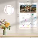 Gannyfer 2026 Wall Calendar,18 Months 22.75" x 15.5" Calendar 2025-2026, Use Now to DEC 2026, Large Spiral Binding Funny Dog 2026 Calendar, Perfect for Home, School or Office (6 Stickers Included) (Brown)