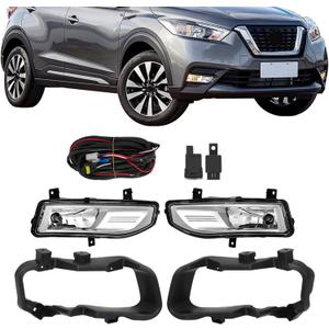 Labwork Left Driver and Right Passenger Sides Pair Fog Lights Replacement for Kicks 2017-2019 Fog Lights Driving Lamps 261508995A 261558995A