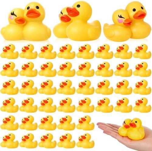 Deekin 24 Pcs Bride and Groom Rubber Ducks for Wedding Favors Couples Ducks 2.8 Inches Sweet Ducky Darling Party Favors Gifts for Wedding Souvenir Party Decorations Cupcake Topper (Sweet)