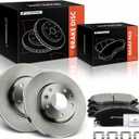 A-Premium 10.86 In (275.8mm) Front Vented Brake Rotors and Ceramic Pads Kit | Compatible with Kia Models - Sedona 2002 2003 2004, 3.5L, 6-Pack
