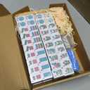 American Mahjong Tiles Set with Noise Reducing Mat, 166 Mahjong Game with Portable Storage Bags, 4 All-in-One Color Rack/Pushers, Scoring, Plastic Coins Dices for Adults & Beginners, 1.2 inches