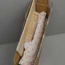 BABESIDE 3 Pcs Baby Doll Crib Set for Dolls up to 16 Inch, Wooden Baby Doll Accessories Babydoll Bed Dolls Cradle with Bedding Set for Kids Pretend Play Toys, Wood Doll Crib