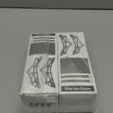 Sfee Ice Cleats for Walking on Ice Snow Grips Crampons Traction for Shoes/Boots, Anti-Slip Portable Flexible Footwear for Walking Climbing Hiking Fishing Outdoor Running with 2 Adjustable Straps (Medium, 2 Pairs: Black)