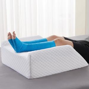 HUEIFY Leg Elevation Pillow for Blood Circulation After Surgery Swelling, Wedge Pillow for Legs Pain Relief, Foot & Ankle Injury, Rest & Sleeping, 8" Memory Foam Leg Pillow