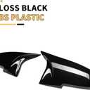 MAXDOM Mirror Caps Gloss Black Compatible with 1-Series F20 2-Series F22 F23 3-Series F30 F31 F34 4-Series F32 F33 F36 X1 E84 M2 F87 Models Rearview Side Cover Direct Replacement