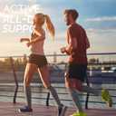 Compression Socks for Women & Men 15-20mmHg Knee High Support Socks for Running Athletic Travel (Small-Medium, Gray (3 Pairs))