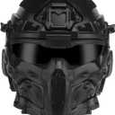 Tactical Airsoft Helmet, High-end Paintball Full Face Mask Helmet (Built-in HD Headset and Anti-Fog Fan, Options) for Outdoor CS Games
