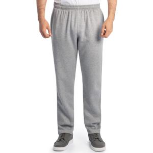 Fruit of The Loom Mens Eversoft Fleece Open Bottom Sweatpants with Pockets, Relaxed Fit, Moisture Wicking, Breathable (Large)