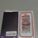 BERFY for iPhone 16 Pro Case, Compatible with MagSafe, Built-in Privacy Screen Protector and Camera Protection, Anti-Spy Full Body Shockproof Phone Case for 16 Pro 6.3", Clear Pink