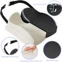 Seat Cushions for Office Chairs Wheelchair Cushion for Long Sitting Back PainMemory Foam Seat Car Computer Desk Chair CushionCoccyx Cushion for Tailbone Pain Relief Cushion Office Chair Black