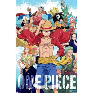 One Piece - Crew Wall Poster, 34L" x 22.4W", Unframed Version, 5 Pack 
