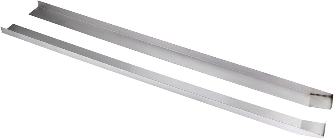 Upgraded Stainless Steel RV Slide Out Ski Set, RV Floor Saver Corner Edge Protector Tracks Prevent Sticking/Catching