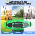 Trekassy 700lb 40 Inch Saucer Tree Swing for Kids Adults Outdoor 900D Oxford Waterproof with 2pcs Tree Hanging Straps, Steel Frame and Adjustable Ropes