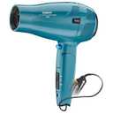 Conair Cord-Keeper Dryer with Folding Handle and Retractable Cord, 1875W Travel Hair Dryer, Ionic Technology, Teal (Blue)