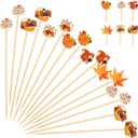 Set of 20 Pack Thanksgiving Cocktail Picks