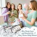 50 Sets Cowboy Baby Shower Favors for Guest A Little Cowboy is on the Way Acrylic Clear Shot Glasses Thank You Cards and Twine Organza Bags for Western Baby Shower Birthday Party Decorations