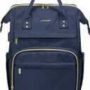 LOVEVOOK College Laptop Backpack, 15.6 Inch Travel Backpack for College, Waterproof Work Backpack Woman for Teacher Nurse Anti-theft Travel Back Pack, Gifts for Women, Navy Blue