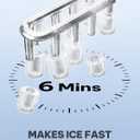 Silonn Ice Maker Countertop, Portable Ice Machine with Carry Handle, Self-Cleaning Ice Makers with Basket and Scoop, 9 Cubes in 6 Mins, 26 lbs per Day, Ideal for Home, Kitchen, Camping, RV
