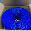 Dripstone CAT6 Ethernet Cable 1000ft Bulk Network LAN Wire 23AWG Solid CCA UTP 550MHz High-Speed Internet Cable Streaming, Office, Home Use, Pull Box, CAT 6 Bulk, Stable Connectivity - Dark Blue