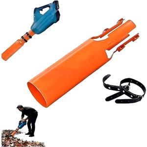 Leaf Blower Air Booster, Leaf Blowers Attachment Compatible with Lb615/765, Universal Blade Blowers Air Booster Attachment for 2-4 Inch Circular Nozzle Blow Pipes(Medium, Orange)