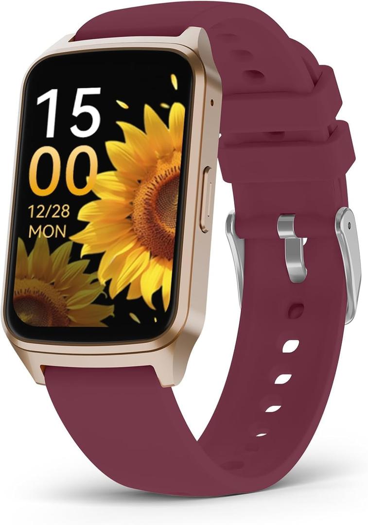 Smart Watch Fitness Tracker with 24/7 Sleep Monitor, 110+ Sports Modes, Step Calorie Counter Pedometer IP68 Waterproof (Beige, 1.57)