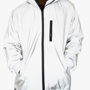 Reflective Coat Hooded Windbreaker Fashion Runing Pocket Jacket Small