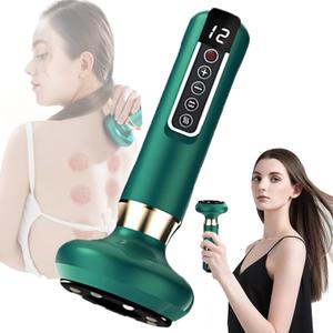 Lymphatic Drainage Massager & Anti Cellulite Massage Tool, with 12 Suction Modes,Rechargeable & Cordless,Intelligent Cupping Massager for Arms,Legs,Back Used at Home(Light Green)