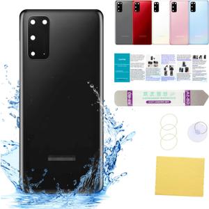 Compatible for Samsung Galaxy S20 Back Glass Cover Replacement 6.2-Inches Galaxy S20 5G SM-G980 SM-G981 All Carriers (Not for S20 Plus,S20 Ultra,S20 FE, Note 20, Note 20 Ultra) (Cosmic Black)