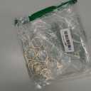 Key Ring Clip, 1 Inch Keychain Rings, 8 Pack Round Carabiner Clip for Keys, Buckle, Bags, Purses - Key Chain Hooks Replacement Keychains Lanyard DIY Crafts, Light Gold