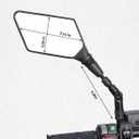 KEMIMOTO ATV Mirrors, 8MM 10MM Foldable Motorcycle Mirrors with 7/8" Handlebar Mounts, Clear Vision, Fit ATV Motorcycle Scooter Bike, Compatible with Polaris Sportsman, Outlander, Raptor