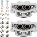 Front Left Right Disc Brake Caliper Assembly Calipers Set Compatible with Ford F-250 Super Duty 2005-2012, for F-350 Super Duty 2005-2012, Replace 18-B5022 18-B5023
