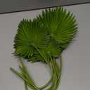 6 Pcs Pu Foam Artificial Palm Leaves Faux Palm Tropical Leaves Fake Palm Fronds for DIY Wedding Bouquets Fake Leaves for Centerpieces Arrangements Bridal Shower Palm Leaf for Party Home Decorations